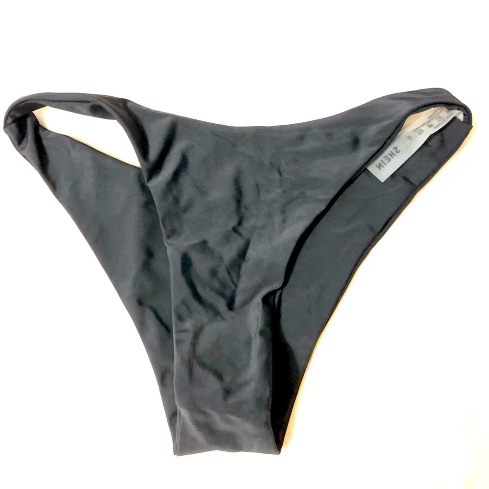 Black Cheeky Bikini Bottoms Size Small